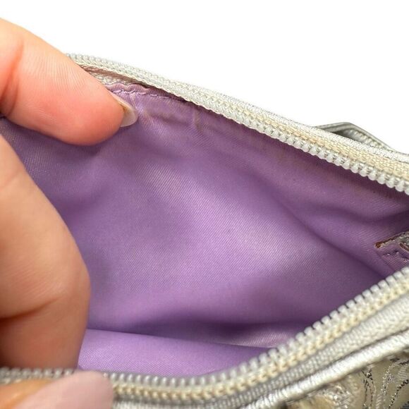 Coach mini clutch in silver - Picture 5 of 5